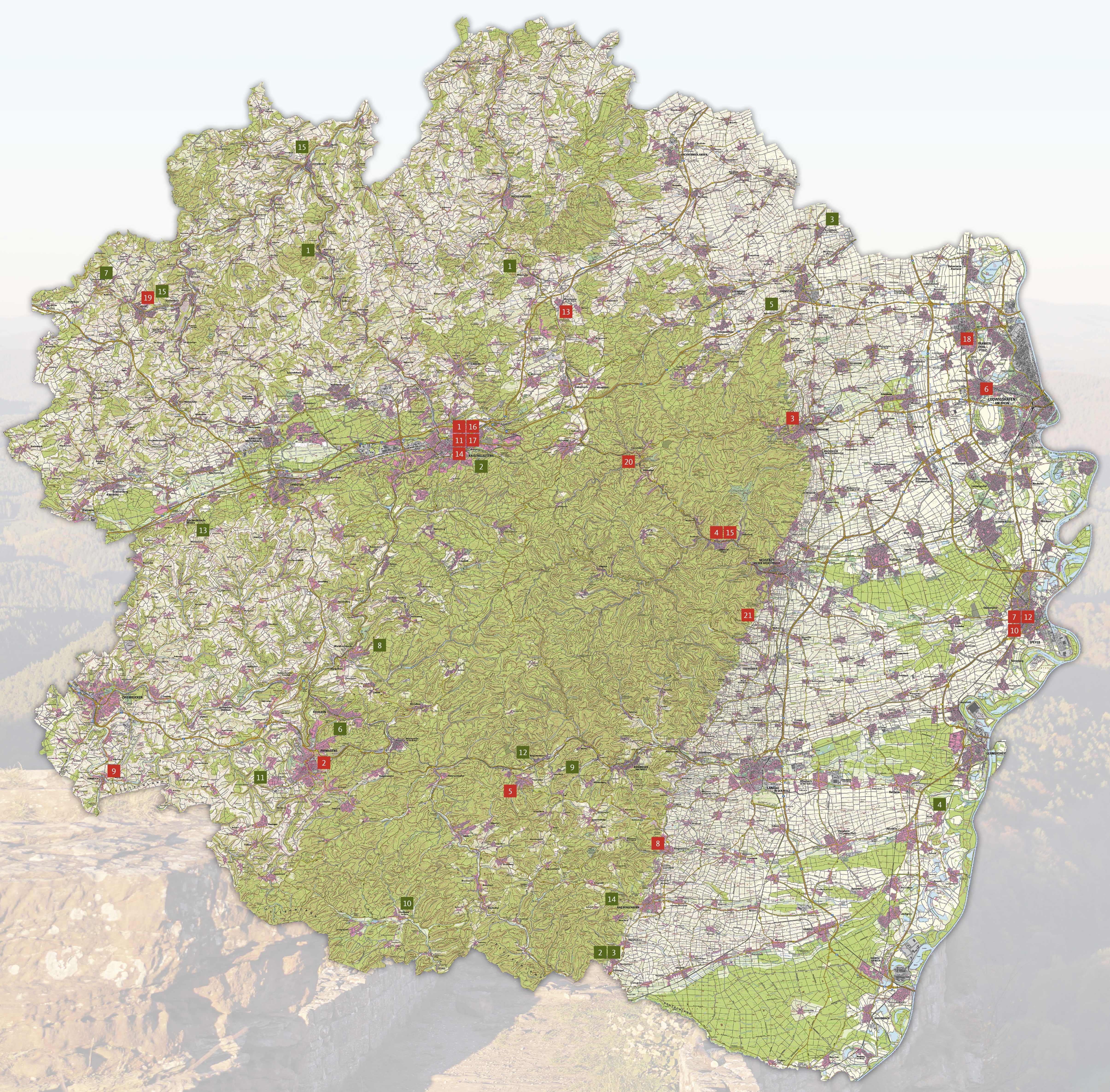 Wanderkarte der Pfalz - CDU Pfalz Wanderkarte der Pfalz - CDU Pfalz